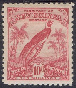 NEW GUINEA 1931 DATED BIRD 10/-
