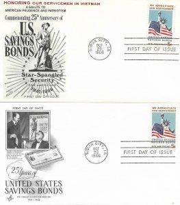 1966 FDC, #1320, 5c U.S. Savings Bonds, Fleetwood & Art Craft