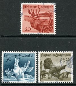 Liechtenstein # 219-21, Used.