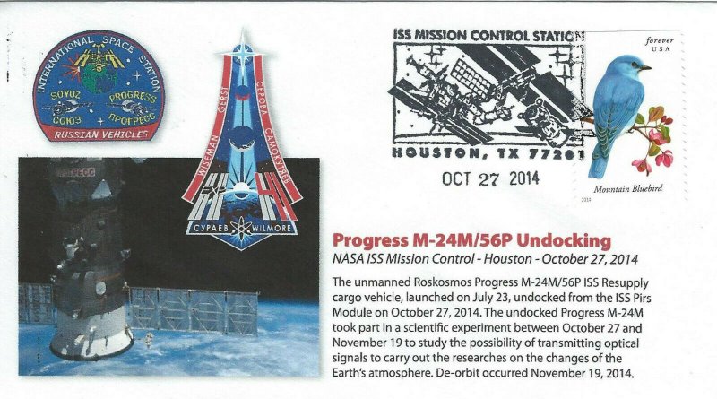 2014 Roscosmos Progress M-24M 56P ISS Undocking Houston 27 October