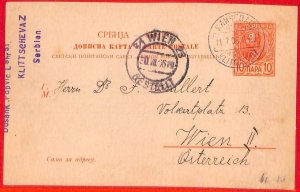 aa1531 - SERBIA - POSTAL HISTORY - STATIONERY CARD from KLTSCHEVATZ 1906-