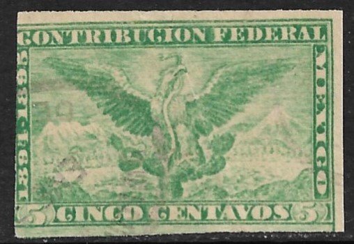 MEXICO REVENUES 1894-95 5c Contribucion Federal EAGLE CF102 Used