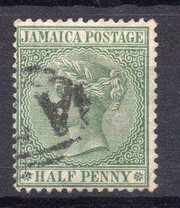 Jamaica 1883 Early Issue Fine Used 1/2d. Crown C.A 189695