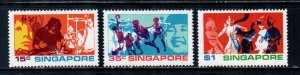 Singapore #161-163  Mint  Scott $9.25