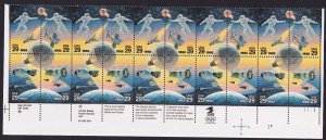 Scott #2634a (2631-34) Space Accomplishments Plate Block of 20 Stamps - MNH LR