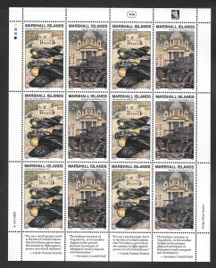 Marshall Islands #276-77 MNH Sheet (459A)