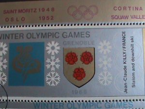 ​YEMEN-1972  OLYMPIC GAMES SAPPORO'72-CTO S/S VF WE SHIP TO WORLD WIDE