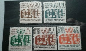 Mexico #C158-62 mint hinged e203 7303