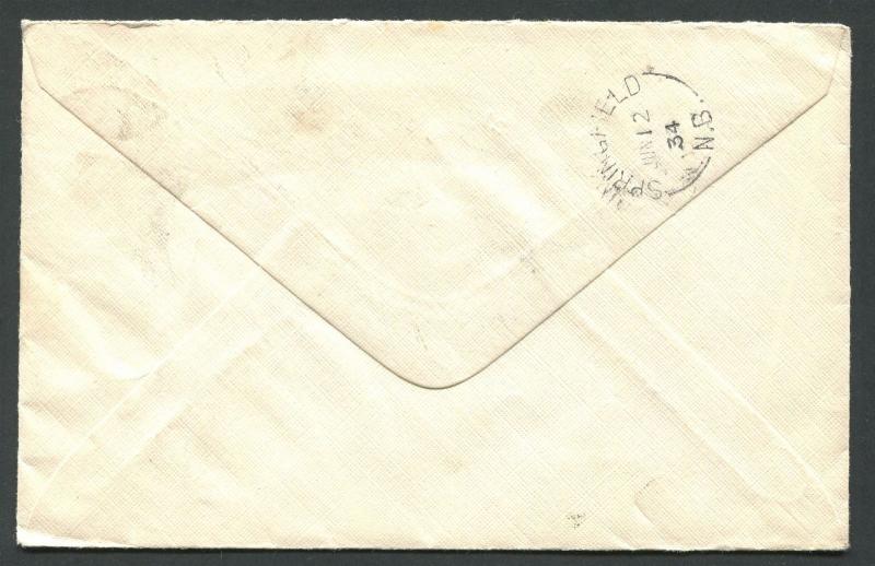 NEW BRUNSWICK SPLIT RING TOWN CANCEL COVER LONG POINT