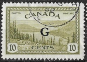 Canada # O21  G  Official Overprint   10c   (1) VF Used