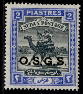 SUDAN EDVII SG O9, 2p black & blue, M MINT. Cat £45.