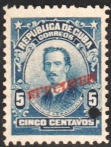 1910 Cuba Stamps Sc 269  Mayor General Ignacio Agramonte Specimen MNH