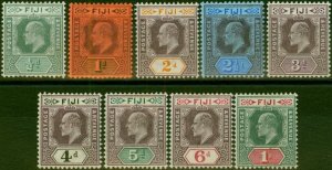 Fiji 1903 Set of 9 to 1s SG104-112 Fine MM