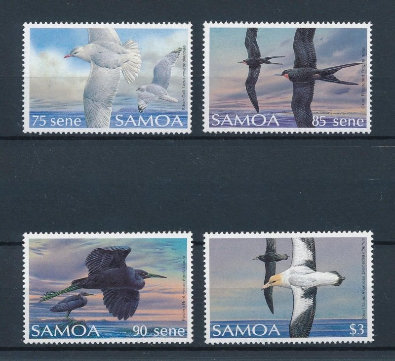 [102462] Samoa 1989 Birds vogel oiseaux heron albatross gull  MNH