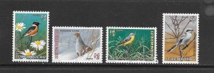 BIRDS - LUXEMBOURG #B391-4   MNH