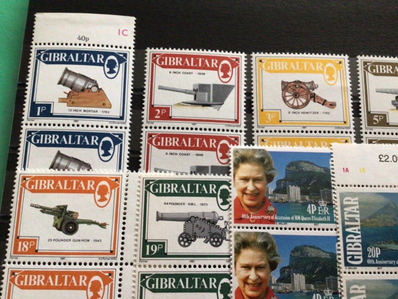 Gibraltar mint never hinged stamps A10828