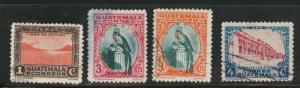 Guatemala  Scott 273-276 used stamp set 1935