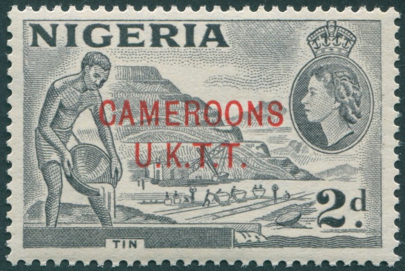 Cameroons UKTT 1960 2d grey Type B SGT4 MNH