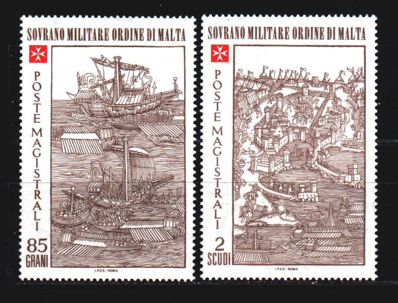 Order of Malta. 1980. 182-83. Battle of Rhodes. MNH.