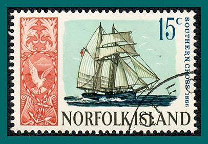 Norfolk Island 1968 Ships (series 3), 15c used  #108,SG85