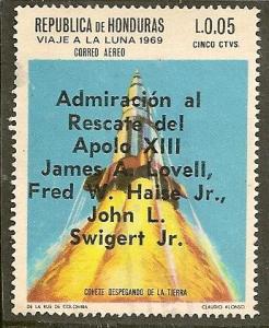 Honduras   Scott  C454 Overprinted