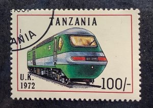 Tanzania 1991 Scott 805 CTO - 100sh, Locomotive, U.K., 1972
