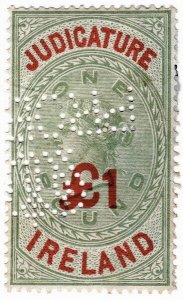 (I.B) QV Revenue : Judicature Ireland £1 (1895)