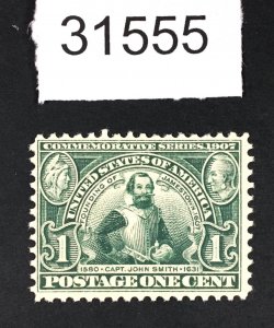 US STAMPS # 328 MINT OG NH POST OFFICE FRESH LOT #31555