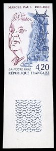 France, 1950-Present #2313 (YT 2777) Cat€23, 1992 Marcel Paul (Union Activi...