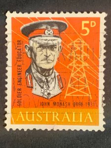 Australia stamp  ,  black cancelled postage used, refno:1001