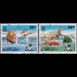 GUERNSEY 1992 - Scott# 501-2 Shipwreck 33-39p Used