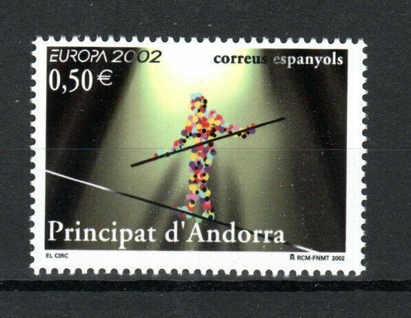 Andorra (Spanish) 2002 50c  Europa. Circus MNH