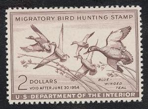 #RW20, VF/XF-OG-NH. Hint of toning on reverse. Cat $95