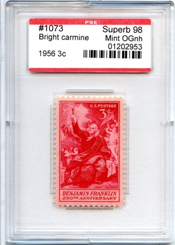 US SCOTT #1073 MINT-SUPERB-OG-NH GRADED 98 PSE ENCAPSULATED SMQ $60 (7/31/24 GP)