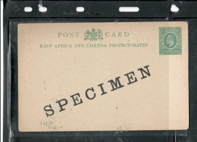 EAST AFRICA * UGANDA  COVER (P2908B) KE 1/2A PSC UNUSED  SPECIMEN