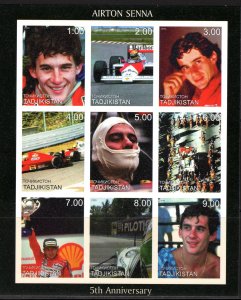 Tadjikistan 1999 AYRTON SENNA 5th.ANNIVERSARY DEATH/FORMULA I  Shlt IMPERFORATED