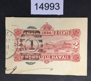 HAWAII US STAMPS # U2 USED CV. $ LOT #14993