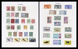 4691: British Honduras Collection on 2 Album Pages. 1888-1965. Inc Mint.