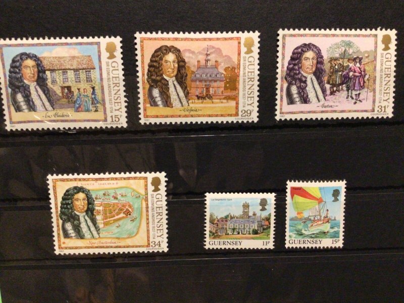 Jersey mint never hinged Sir Edmund Andross 1637-1714 stamps Ref 58822 