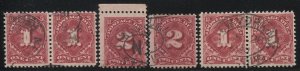 US J61-2 MNH NEW YORK PRECANCELS - 1917 1c + 2c Postage Dues