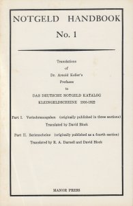 Notgeld Handbook No. 1, German Emergency Fractional Notes 1916-1922, Circulation