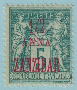 FRANCE OFFICES ABROAD - ZANZIBAR 17  MINT HINGED OG * NO FAULTS VERY FINE! - SNR