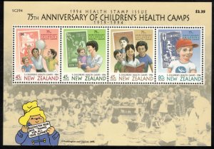 NEW ZEALAND 1994 Health Sheet; Scott B148a, SG 1817; MNH