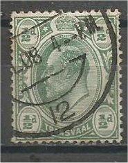 TRANSVAAL, 1905, used 1/2p, Edward VII, Scott 281