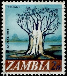 Zambia 1968; Sc. # 40; Used Single Stamp