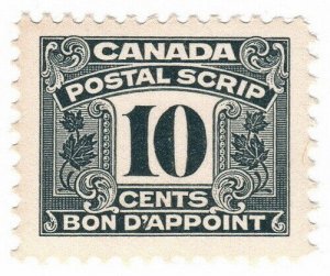 (I.B) Canada Revenue : Postal Scrip 10c