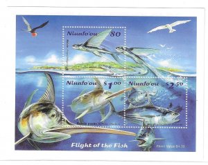 Tonga Niuafo'ou 2001 Fish Sword Flying S/S Sc 232a MNH C14