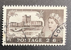 Great Britain #309 Used - Queen Elizabeth (Watermark 308 Checked) SCV ~1.50
