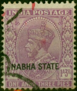 Nabha 1936 1a3p Mauve SG63 Fine Used