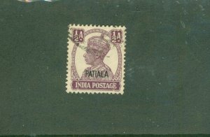 PATIALA INDIAN STATE 103 USED BIN $0.50